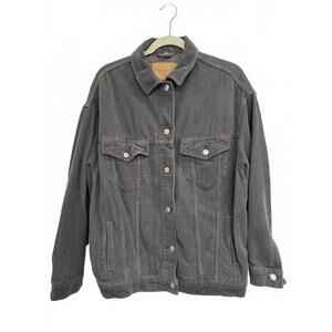 Topshop Women's Corduroy Button-Up Jacket